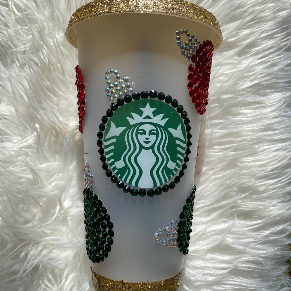 Rhinestone Ornament Starbucks Cold Cup
